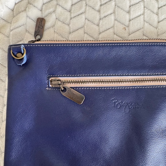 Studded Blue Clutch - Brynn Capella - Picture 3 of 4